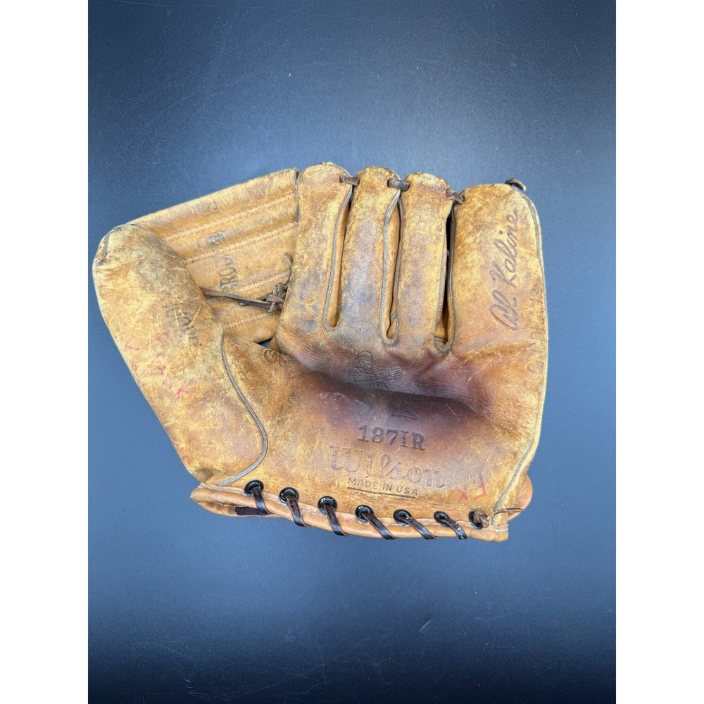 Vintage Al Kaline Wilson Model 1871R Baseball Glove, 1950's , Made In USA Rare!!